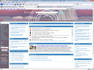 My iGoogle homepage